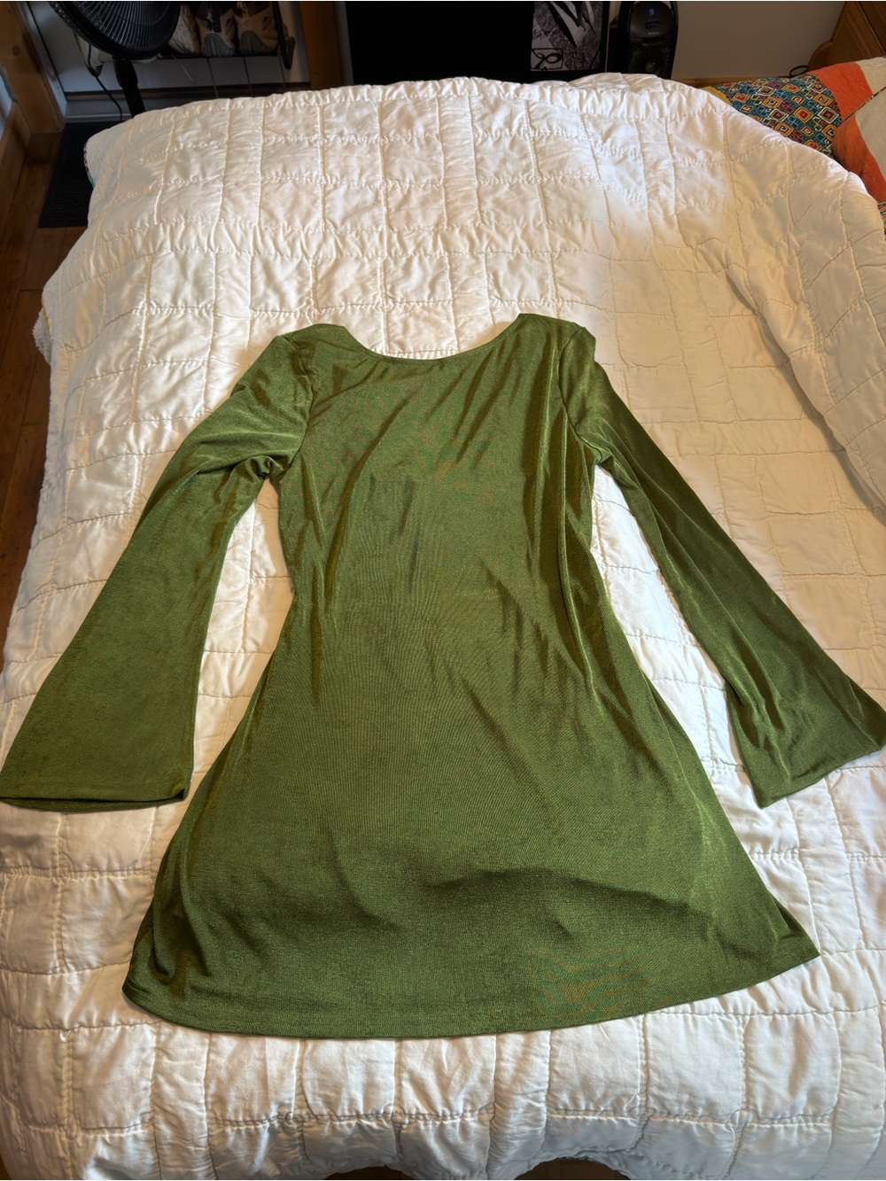 Cider Olive Green Dress